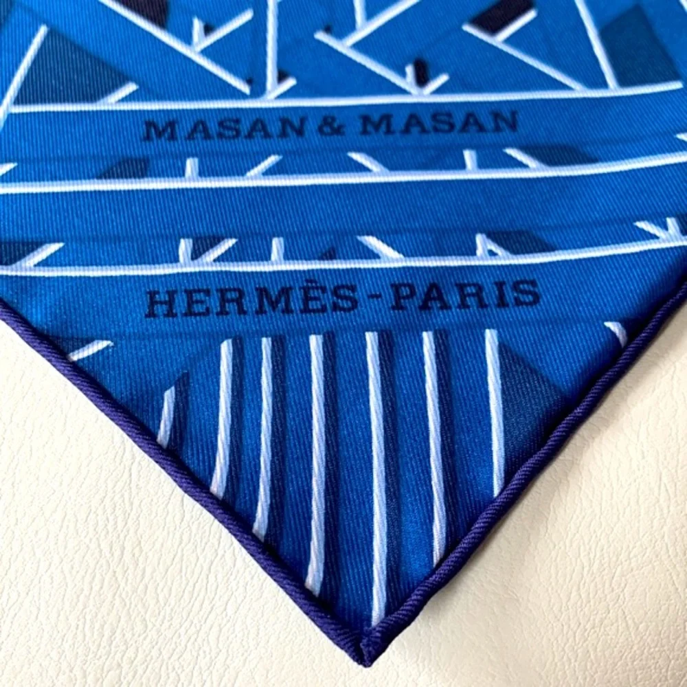 💟💙🐴 NEW Authentic Hermes Masan & Masan Scarf 90 Giftable Package